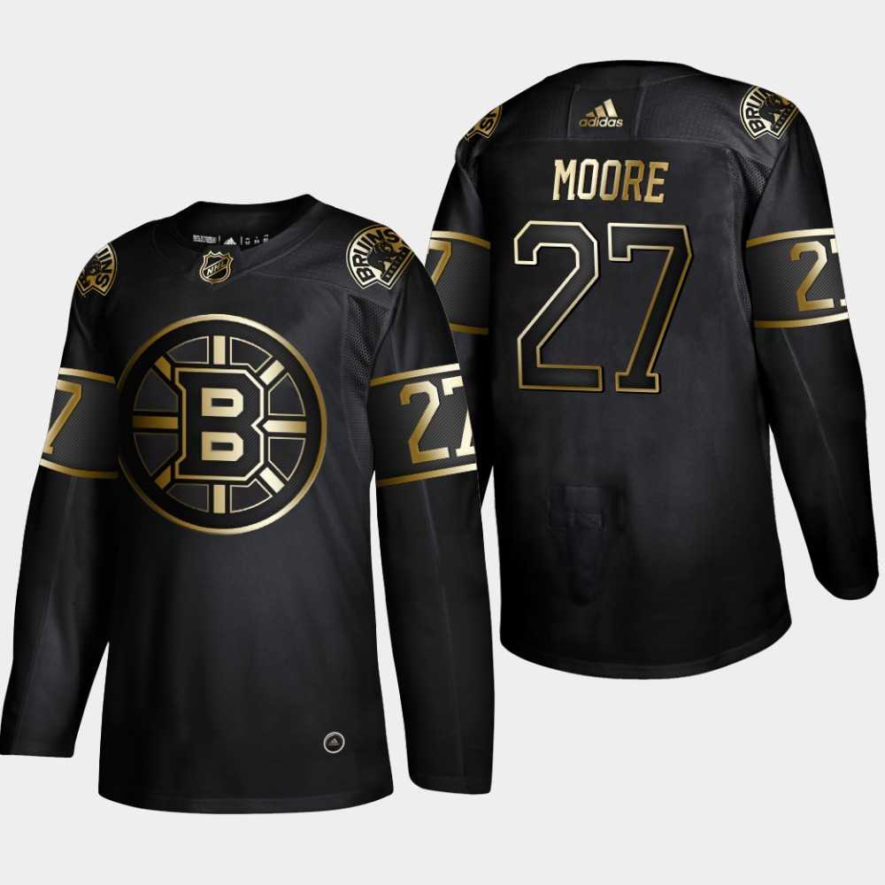 Bruins 27 John Moore Black Gold Adidas Jersey,We sell and wholesale Bruins 27 John Moore Black Gold Adidas Jersey on line form chian!